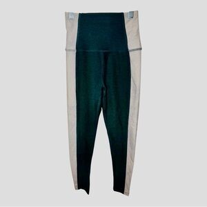 Women’s Beyond Yoga Green and Beige/Tan Leggings Athletic Wear